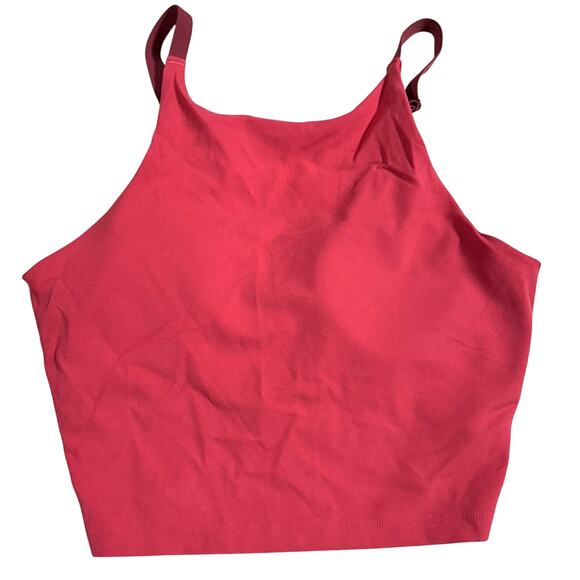 Athleta Intention Crop Top D-DD Women's Size Small Lychee Red New Without Tag - Picture 3 of 9